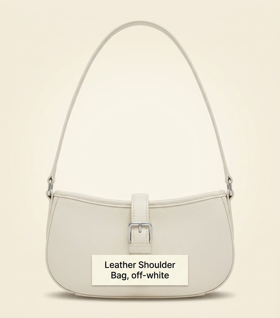 McQueen Mini Leather T-Bar Shoulder Bag with silver-tone hardware, imported from the UK