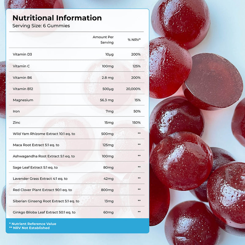 Health & Her Perimenopause gummies 180 count, imported from the UK