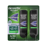 Nicorette QuickMist Mouthspray Freshmint, Duo Pack- 1mg/spray, (Stop Smoking Aid) smoking control Sainsburys   