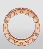Bvlgari B.zero1 rose gold and diamond ring - British product