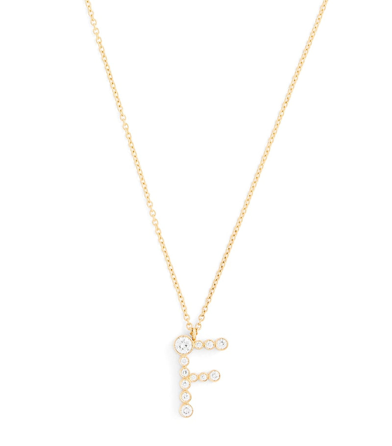 Sophie Bille Brahe yellow gold diamond Soprano F necklace, UK version
