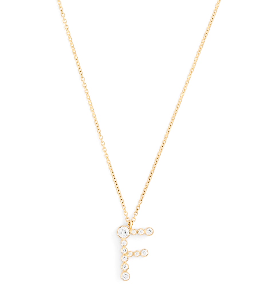 Sophie Bille Brahe yellow gold diamond Soprano F necklace, UK version