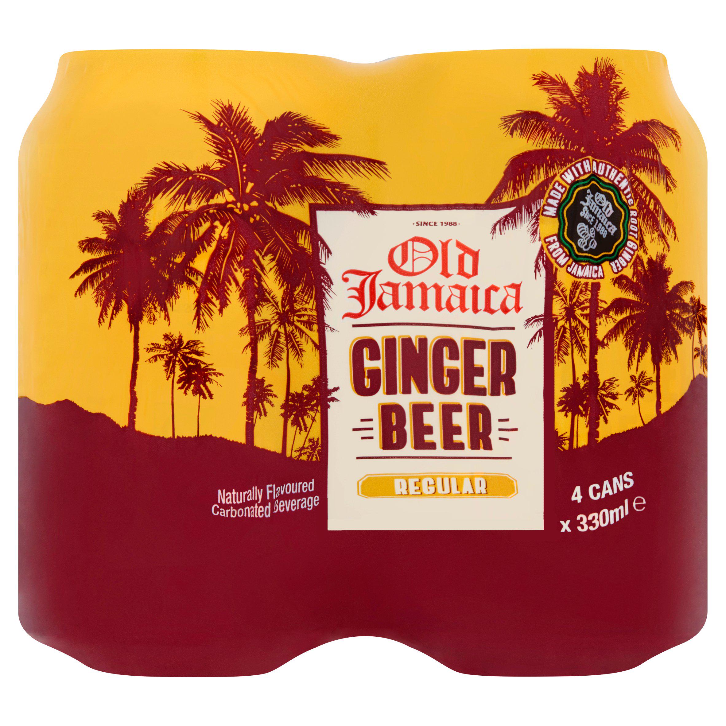 Old Jamaica Ginger Beer 4x330ml Traditional Sainsburys   