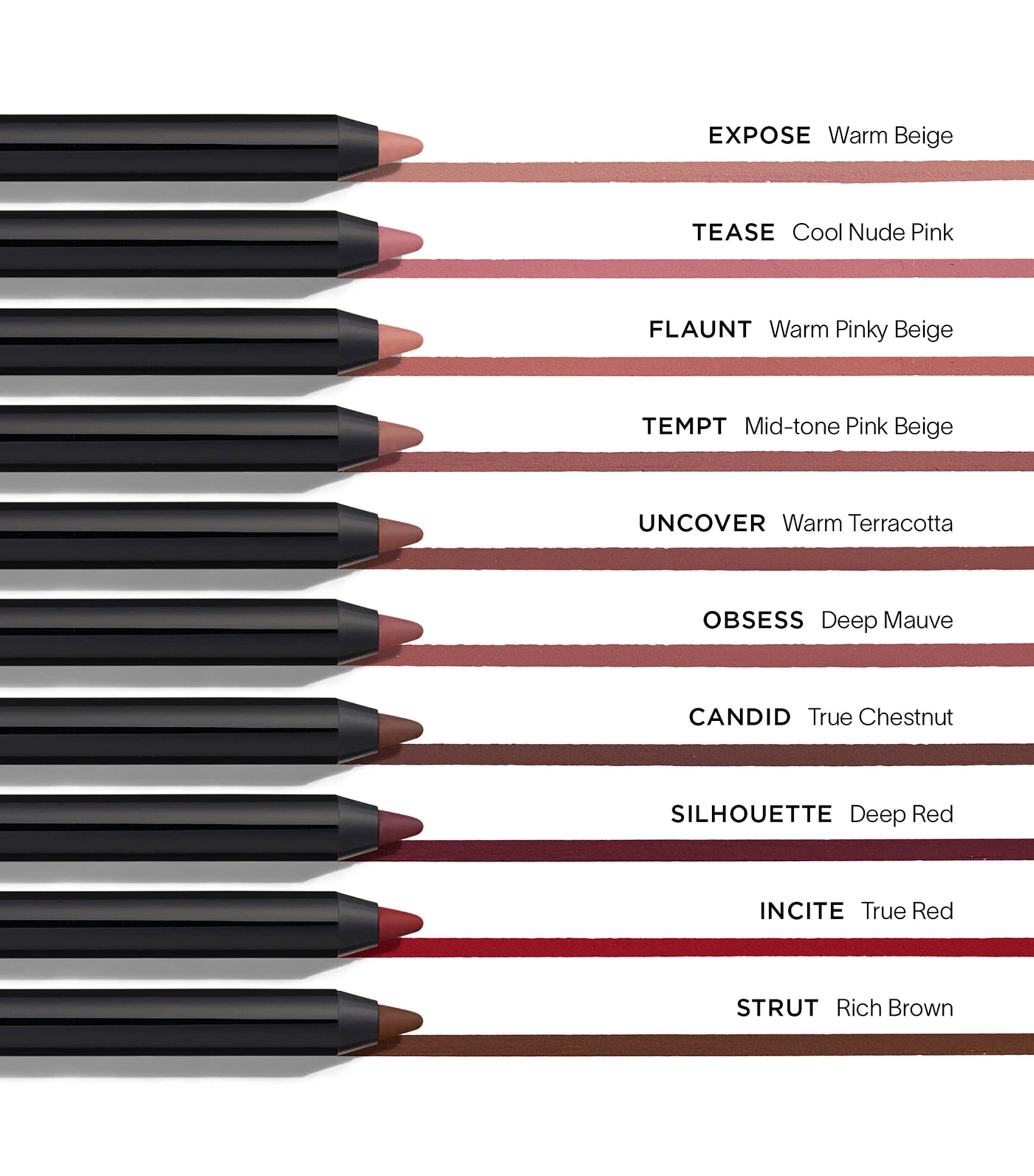 Hourglass Shape and Sculpt lip liner, UK version