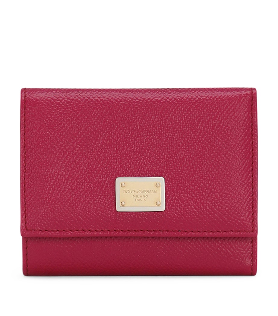 Dolce&Gabbana Dauphine leather wallet compact size - British product