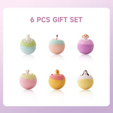 Livingandhome 6-pack fizzy bath bombs set with animal toys, imported from the UK
