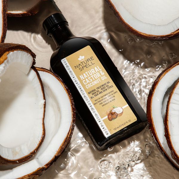 Nature Spell Coconut & Castor Oil for hair and skin 150ml, UK version