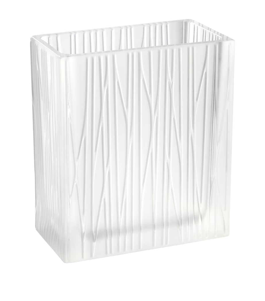 Lalique Edificio crystal vase 32cm by Rudy Ricciotti, UK version