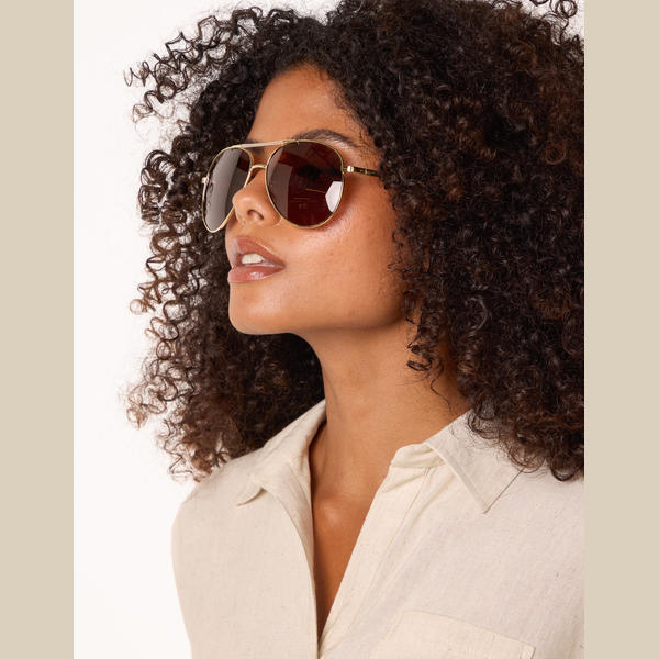 Blue Vanilla aviator sunglasses with polarised lenses, UK version