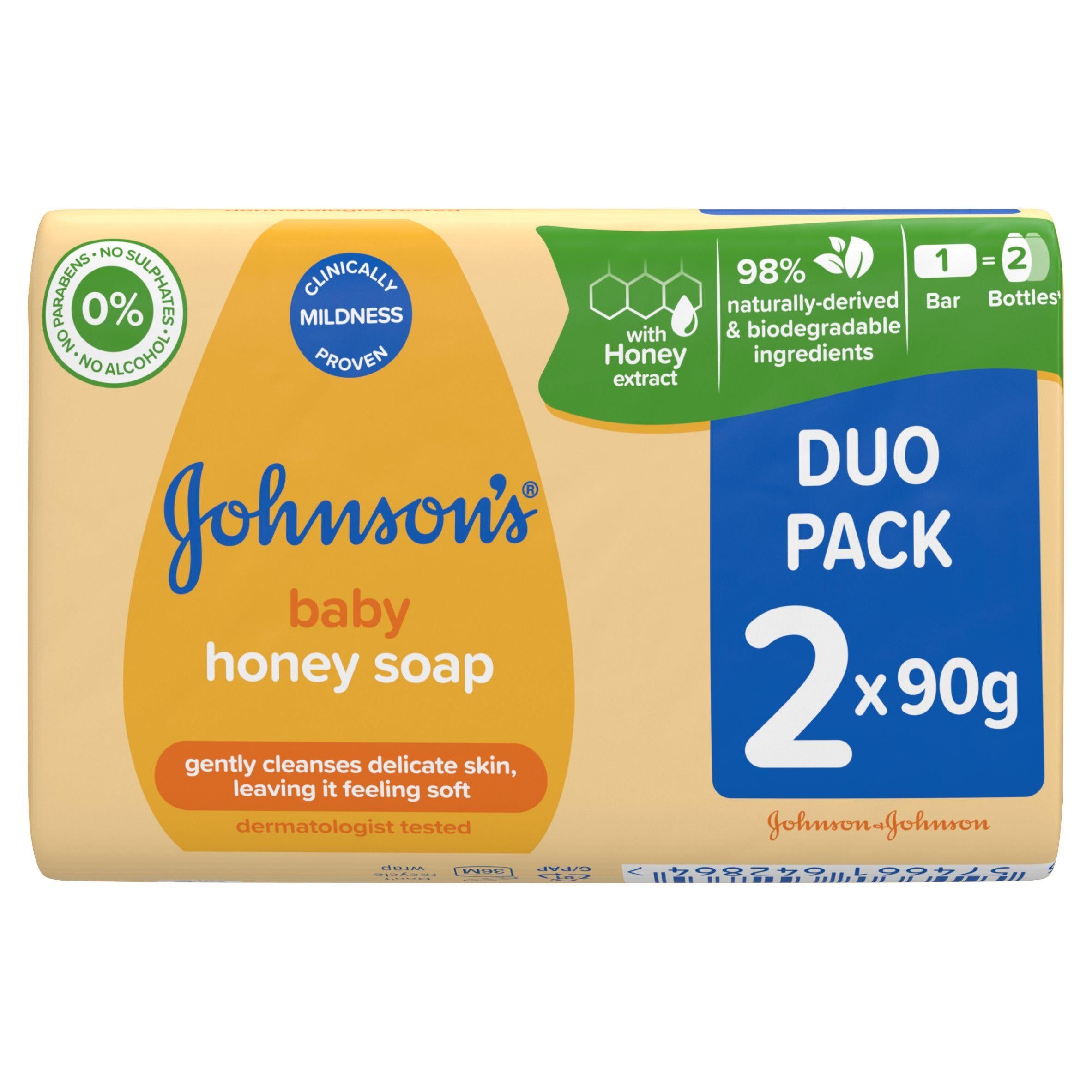 Johnson's Baby Honey Soap Duo Pack 2x90g