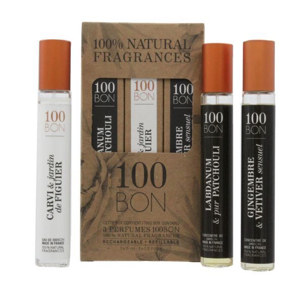100 Bon Vegan Unisex Perfume Collection 3 x 15ml - British product