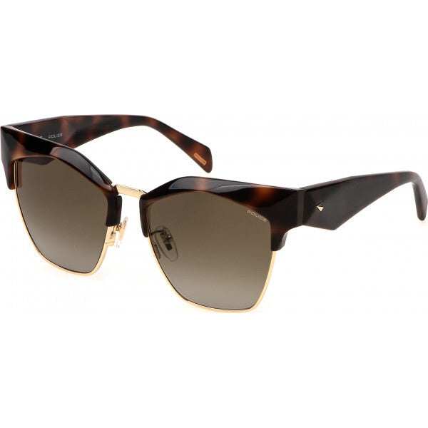 Police brown sunglasses SPLN59 metal frame, imported from the UK