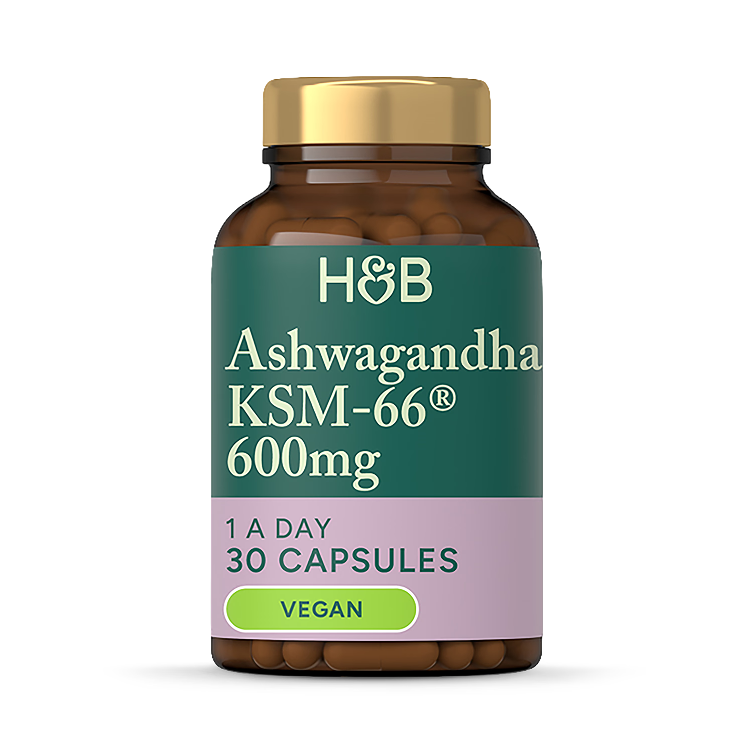 Holland & Barrett Ashwagandha capsules KSM-66 600mg 30 - British product