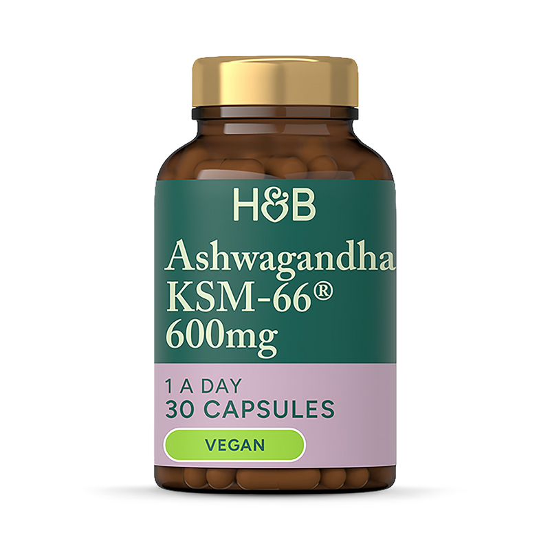 Holland & Barrett Ashwagandha capsules KSM-66 600mg 30 - British product