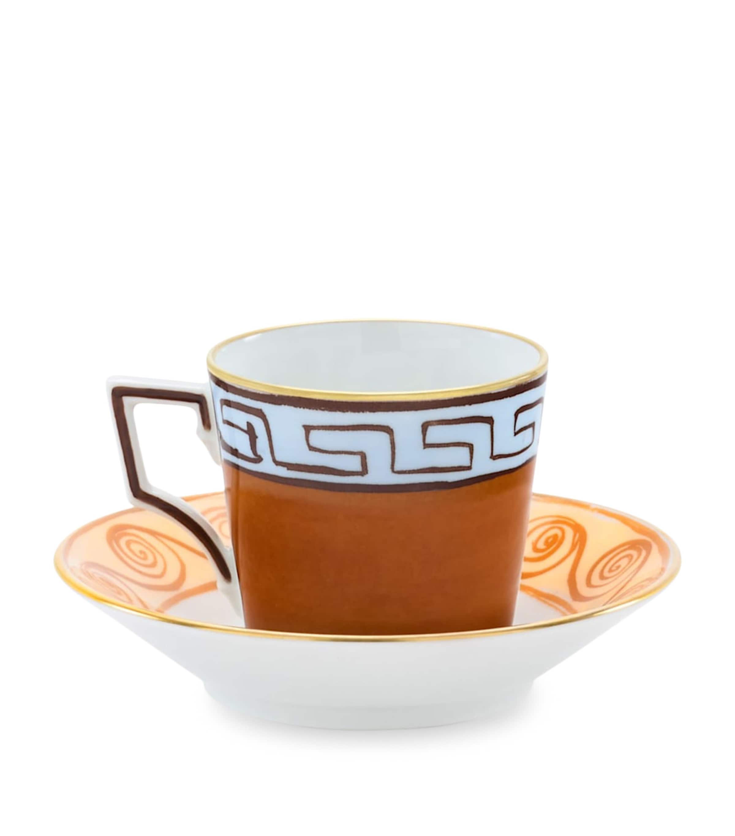 Ginori 1735 porcelain coffee cups and saucers set - British product