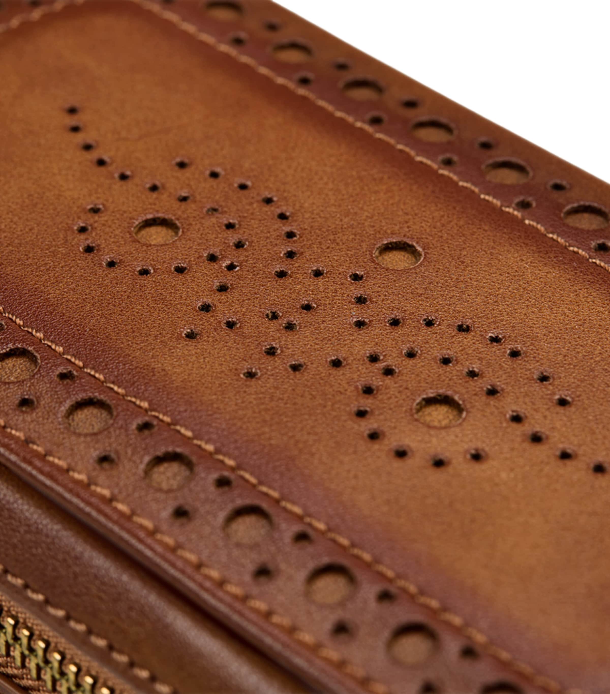 WOLF brogue zipped watch case, UK version