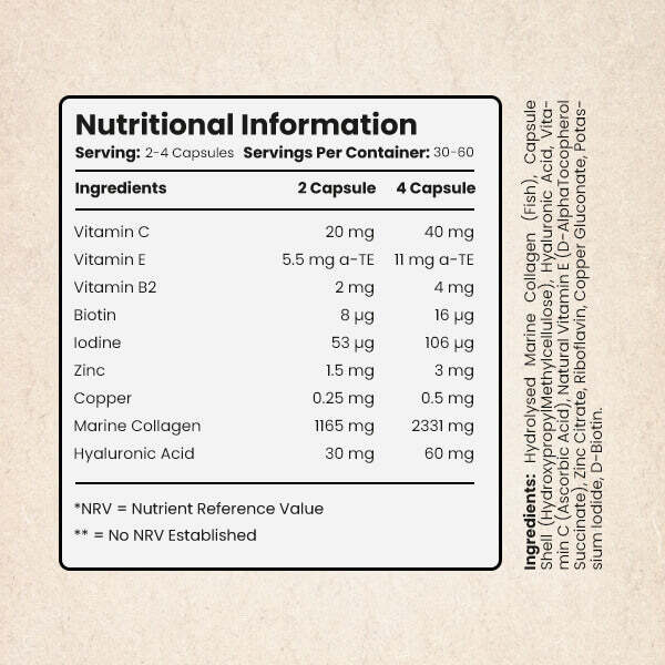 VitaBright Marine Collagen Complex 120 capsules - British product