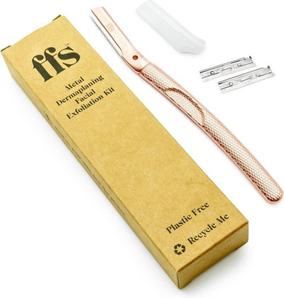 Superdrug FFS Beauty Dermaplaning Starter Kit - Rose Gold Reusable Facial Dermaplaning Kit- Buy online at McGrocer