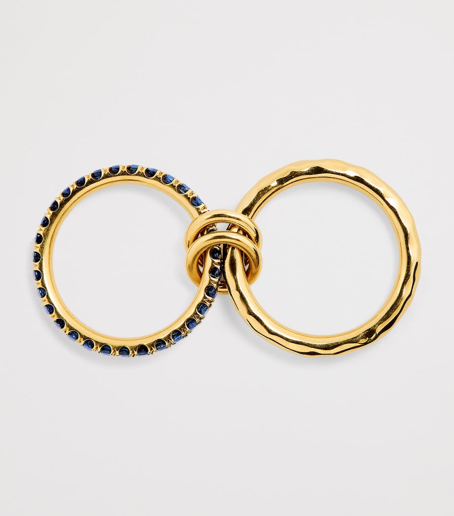 Spinelli Kilcollin yellow gold sapphire Vetra Vulcan ring (British brand)