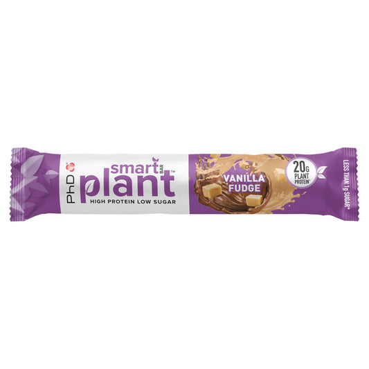 PhD Plant Smart Bar Vanilla Fudge 64g sports nutrition & diet Sainsburys   