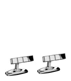 Chopard Ice Cube cufflinks stainless steel - British product
