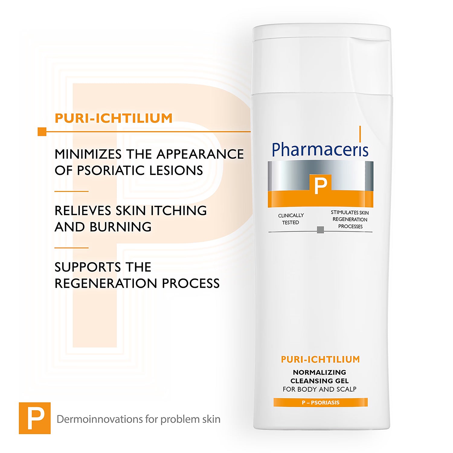 Pharmaceris Puri-Ichtilium cleansing gel for psoriasis 250ml - British product