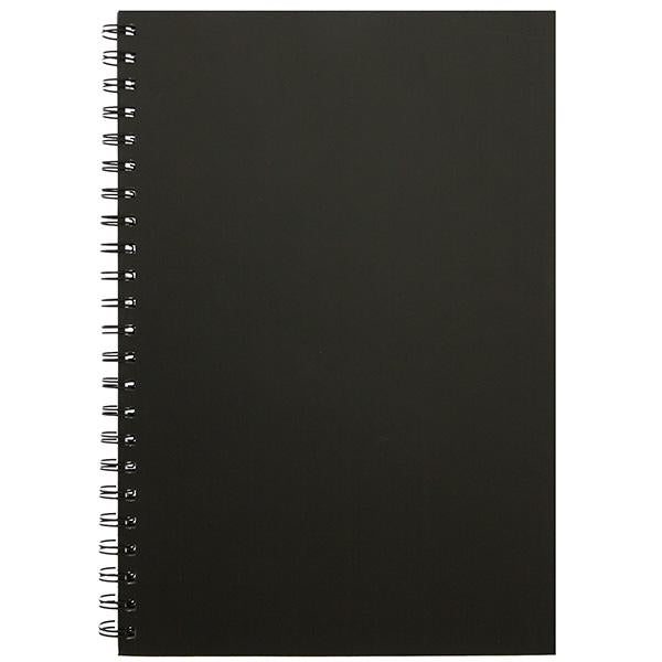 Sainsbury's Home Hardback Wiro Notebook Black A4 GOODS Sainsburys   