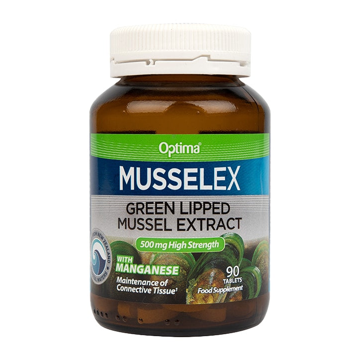 Optima Healthcare Musselflex Green Lipped Mussel Extract 90 Tablets Muscle Support & Joint Pain Holland&Barrett   