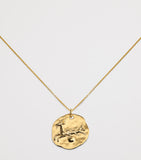 Monica Vinader gold vermeil Capricorn pendant necklace (British brand)