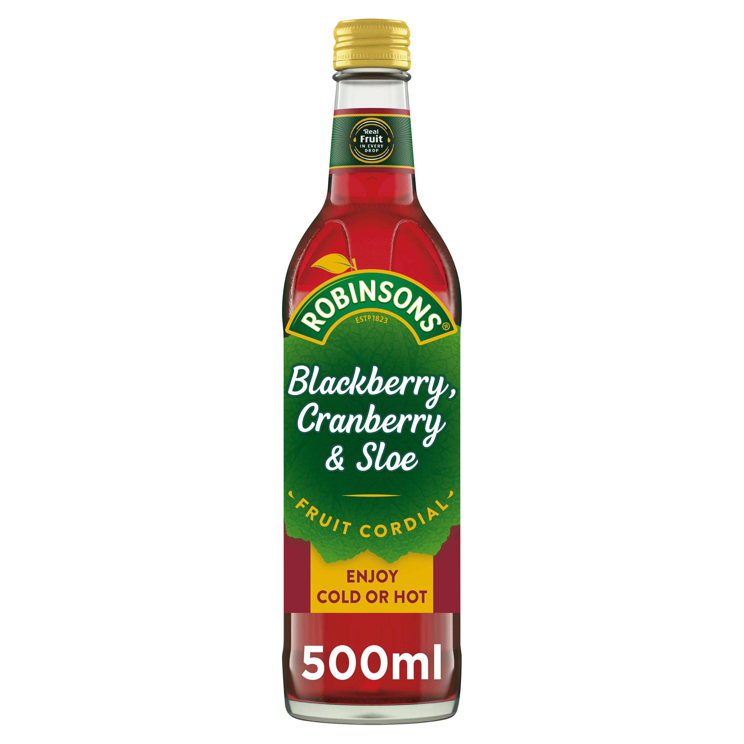 Robinsons Blackberry Cranberry & Sloe Fruit Cordial 500ml GOODS Sainsburys   