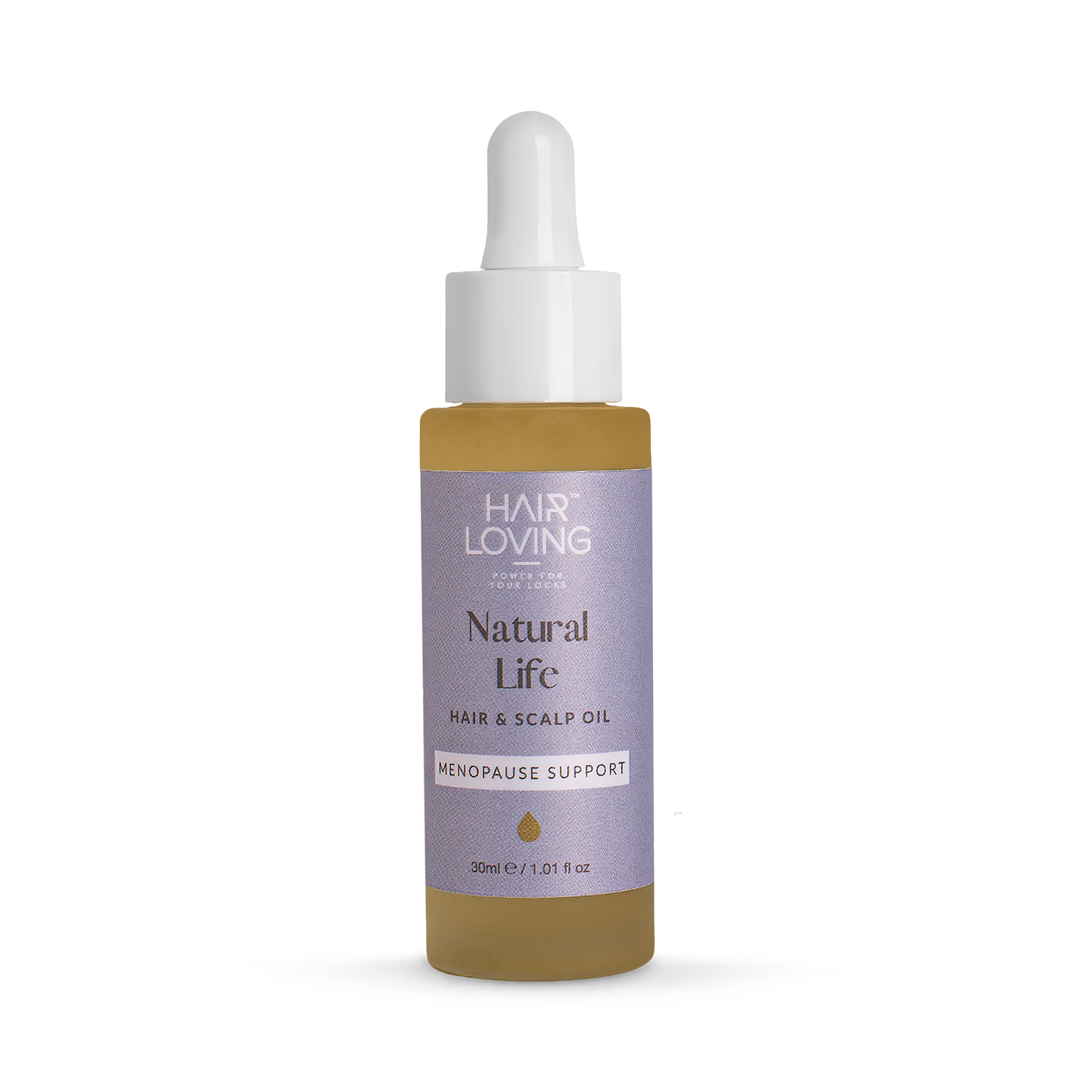 Natural Life hair oil for menopause hair care - British product