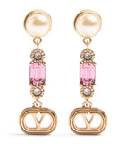 Valentino Garavani Crystal Ovalette earrings in metal (British brand)
