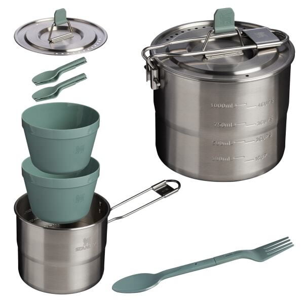 Stanley Wildfare Go Two Bowl Cookset for camping stainless steel - British product