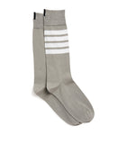 Thom Browne cotton blend 4-Bar mid-calf socks - British product