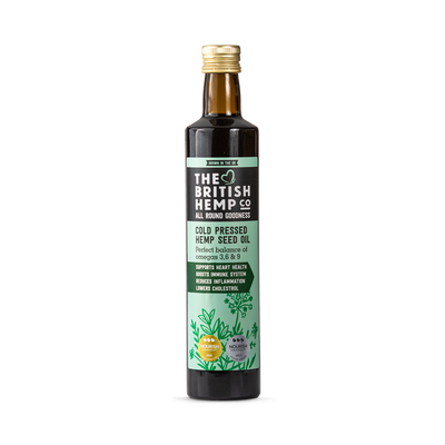 Holland & Barrett The British Hemp Co Cold Pressed Hemp Seed Oil 500ml- Buy online at McGrocer