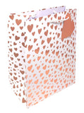 George Home Rose Gold Heart Large Gift Bag General Household ASDA   