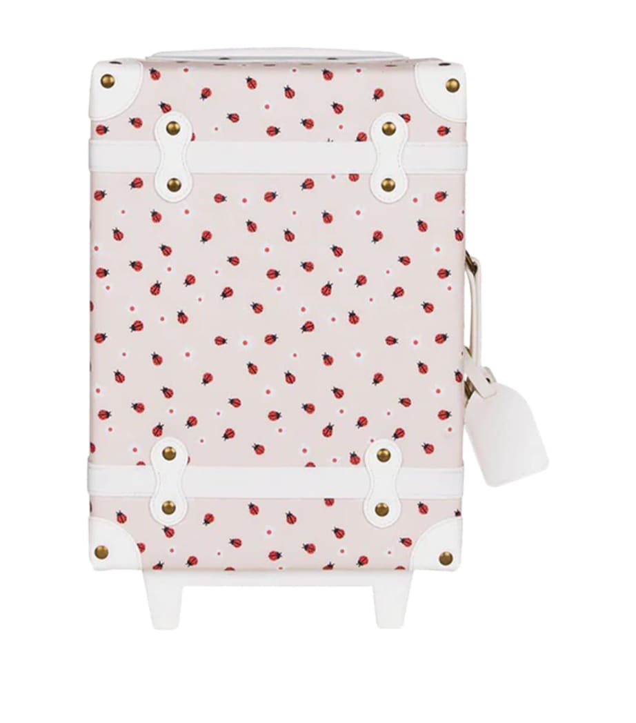 Olli Ella ladybug print See-Ya suitcase, imported from the UK