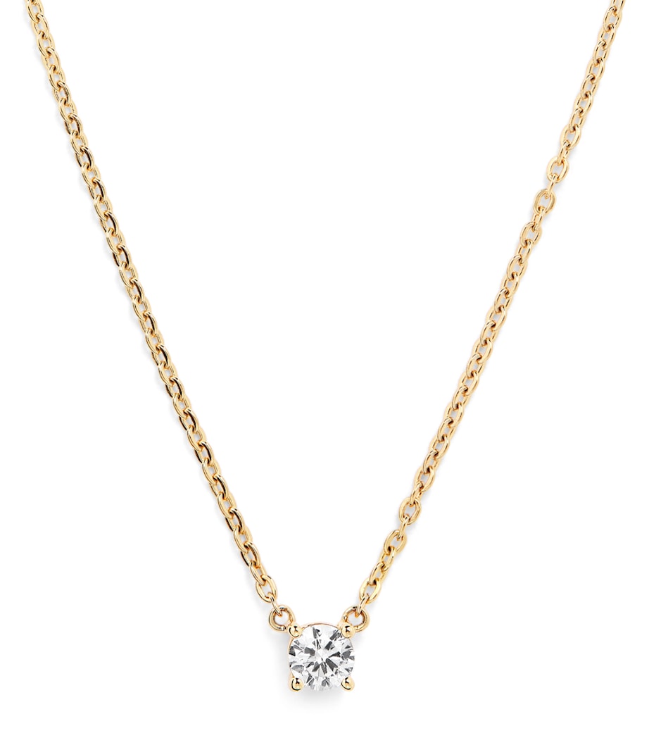 Harrods 18kt yellow gold pendant with 0.25ct diamond (British brand)