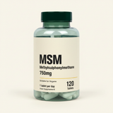 Holland & Barrett MSM tablets 750mg 120 count, UK version