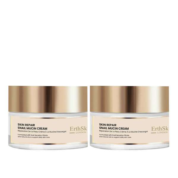 Erth Skin London snail mucin cream 2x50ml, UK version