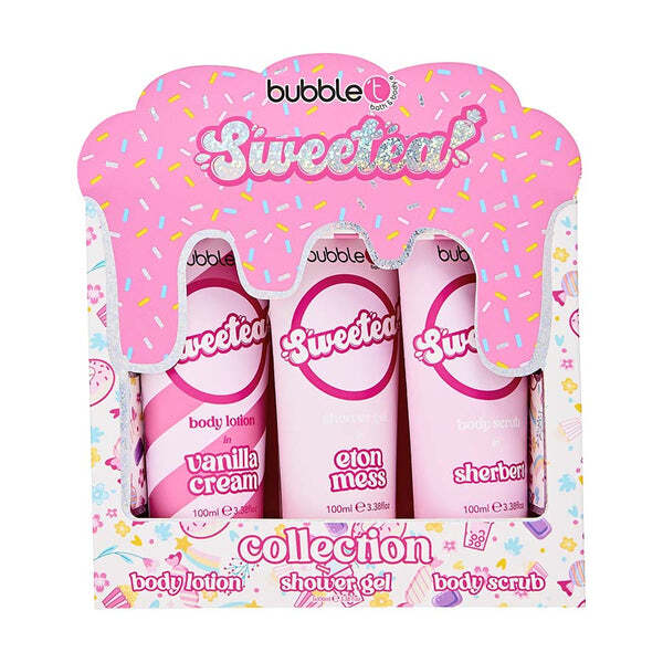 Bubble T Cosmetics Sweetea bodycare collection 3 x 100ml, UK version