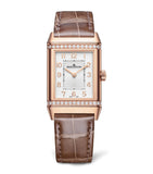 Jaeger-LeCoultre Reverso Duetto pink gold watch with diamonds, UK version