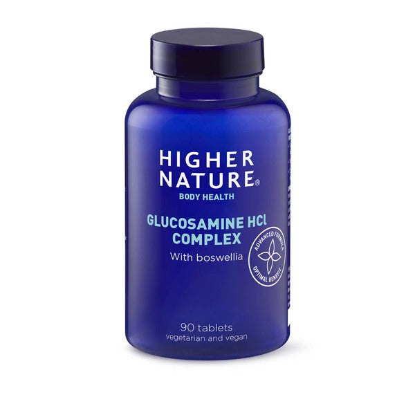 Higher Nature glucosamine supplement Vegetarian HCl 90 tablets, UK version