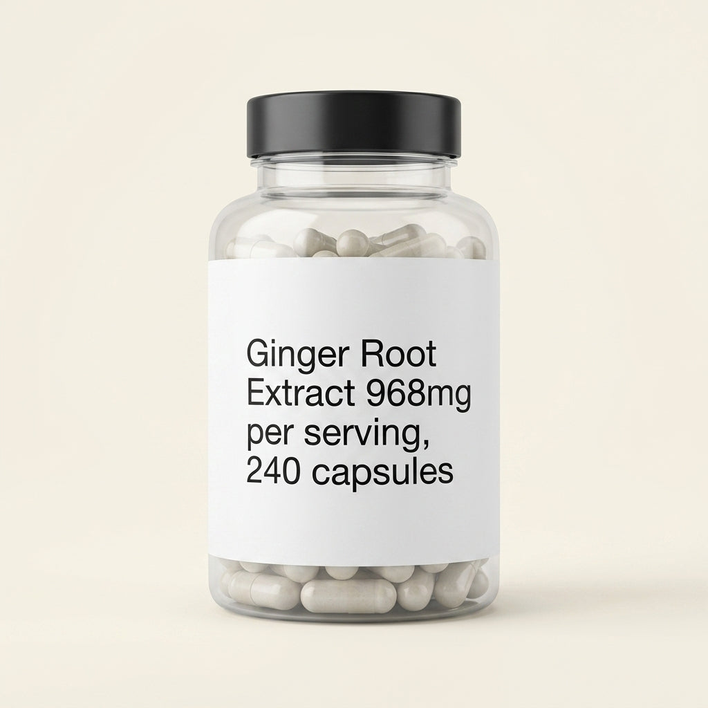 Holland & Barrett ginger root extract capsules 240 count, UK version