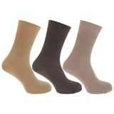 Mens Bamboo Viscose Socks (Pack Of 3) (UK Shoe 6-11) GOODS Superdrug Cream/Beige/Brown  