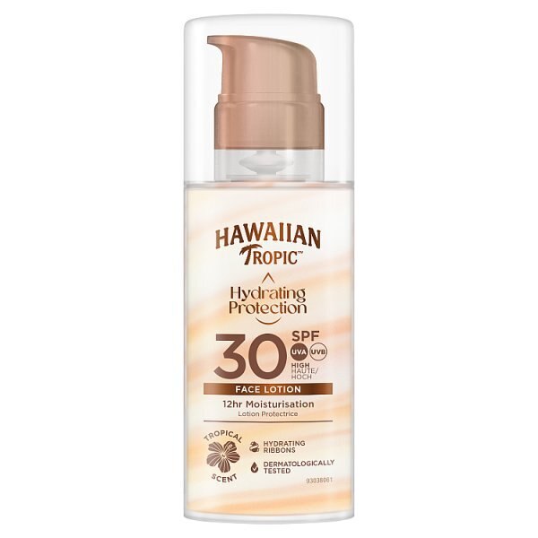 Hawaiian Tropic Silk Hydration Airsoft faces SPF30 50ml GOODS Superdrug   