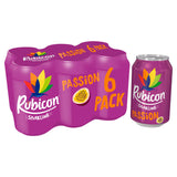 Rubicon Sparkling Passionfruit Juice Soft Drink 6x330ml GOODS Sainsburys   