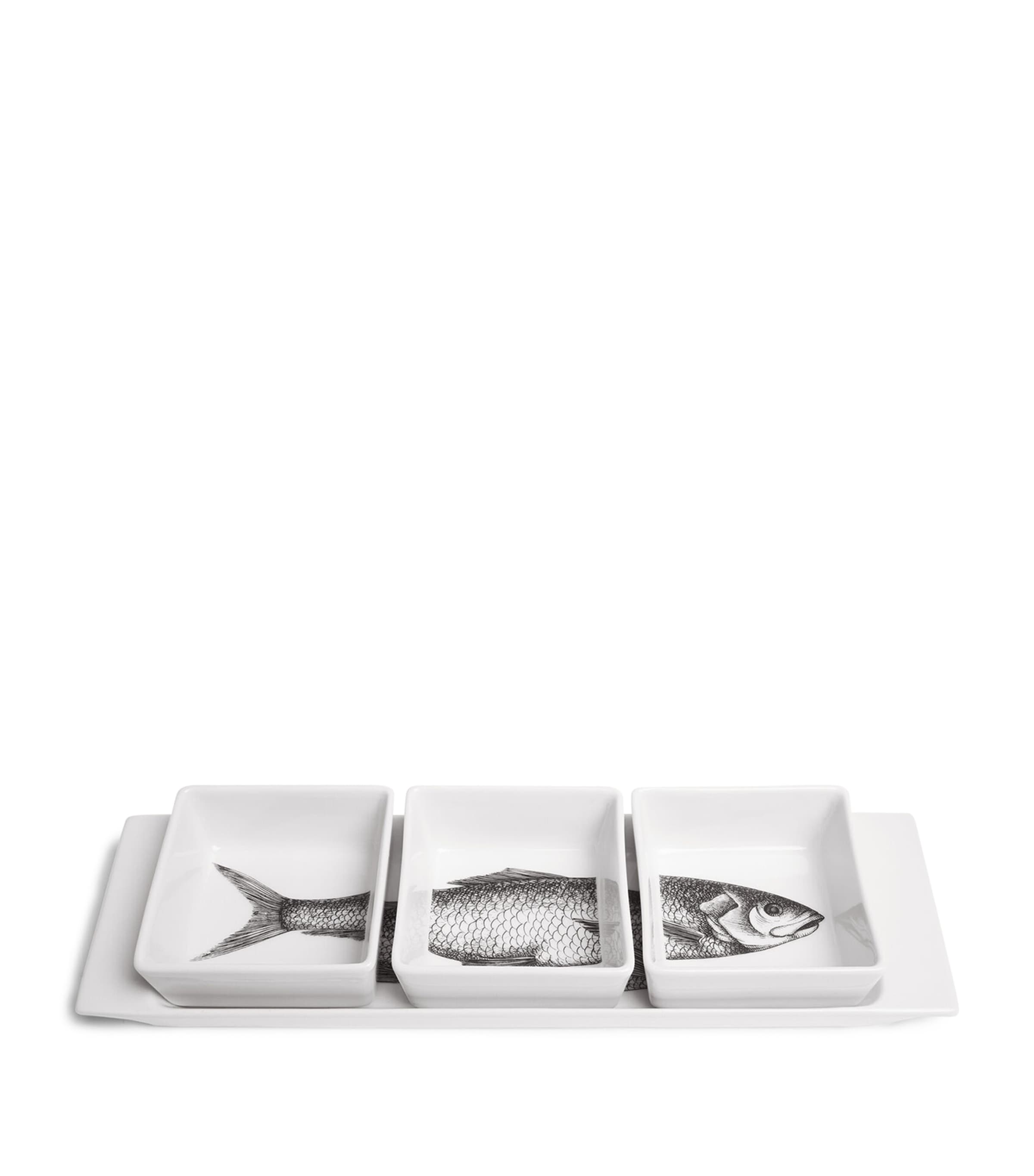 Fornasetti Porcelian Grande Pesci appetizer set - British product