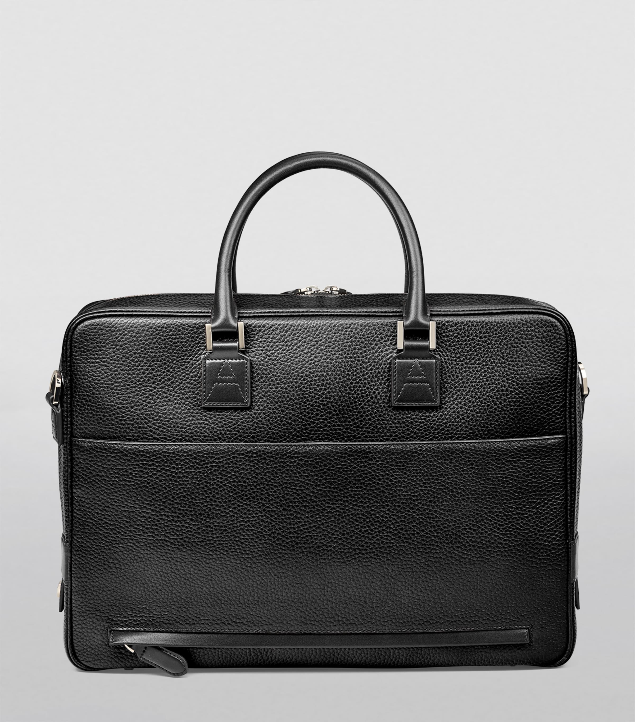 Aspinal of London Mount Street Leather Briefcase Bag (British brand)