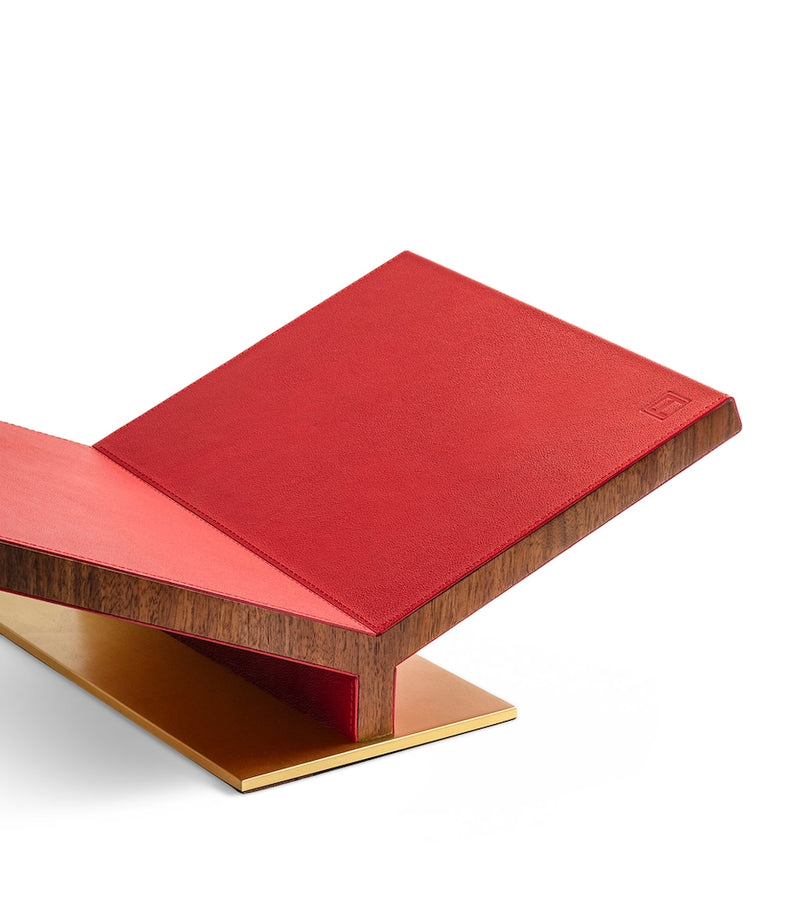 Assouline Walnut Leather Classic Collector Bookstand - British product